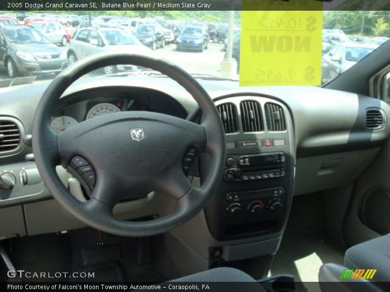 Butane Blue Pearl / Medium Slate Gray 2005 Dodge Grand Caravan SE