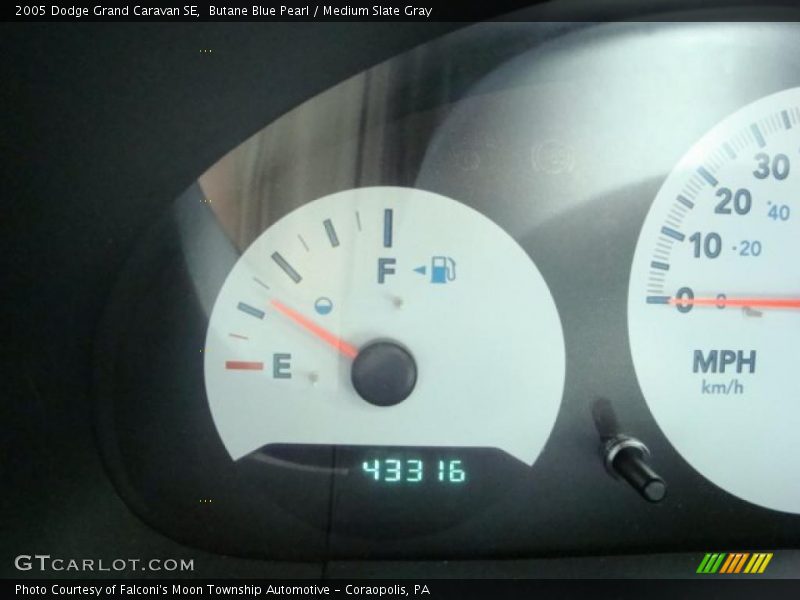 Butane Blue Pearl / Medium Slate Gray 2005 Dodge Grand Caravan SE