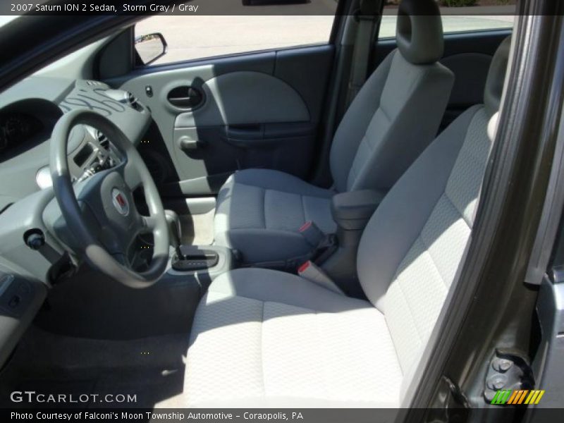 Storm Gray / Gray 2007 Saturn ION 2 Sedan