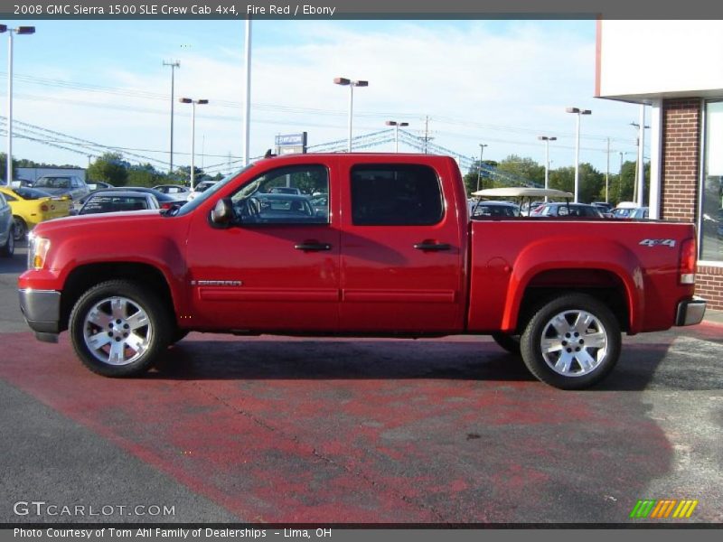 Fire Red / Ebony 2008 GMC Sierra 1500 SLE Crew Cab 4x4