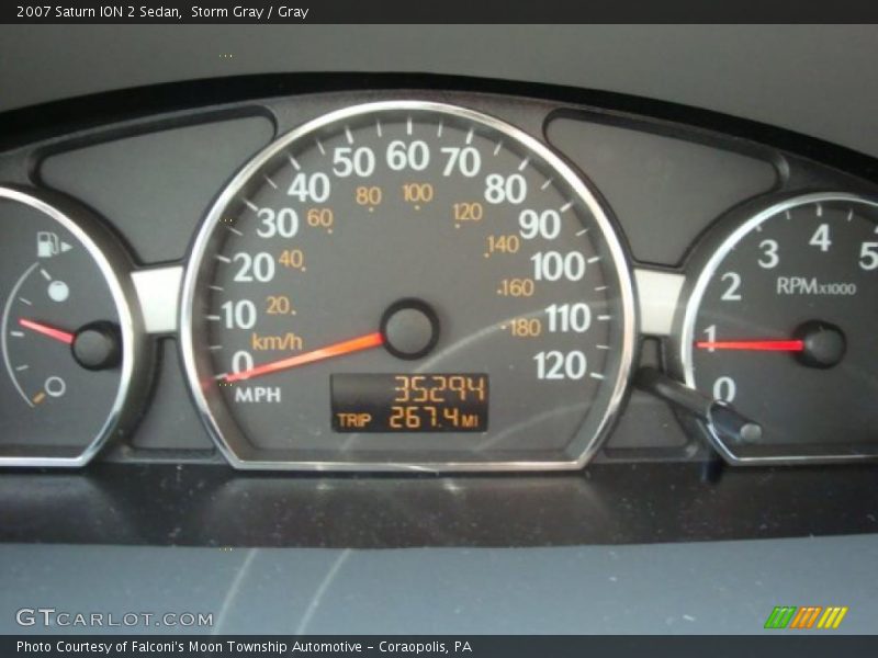 Storm Gray / Gray 2007 Saturn ION 2 Sedan