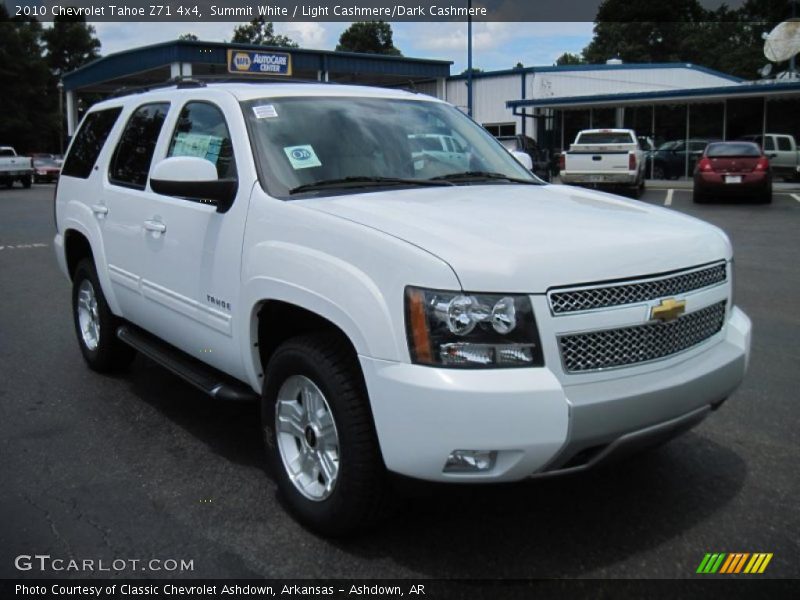 Summit White / Light Cashmere/Dark Cashmere 2010 Chevrolet Tahoe Z71 4x4