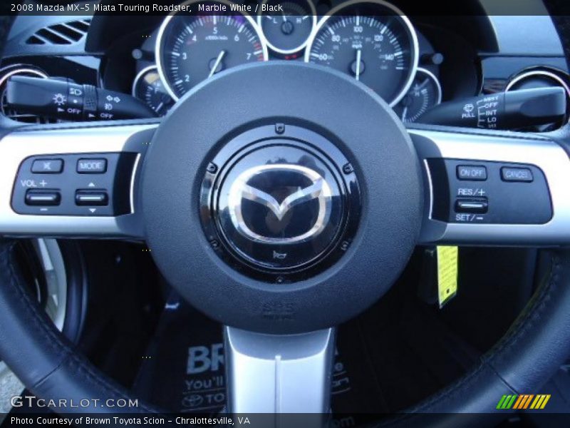 Marble White / Black 2008 Mazda MX-5 Miata Touring Roadster