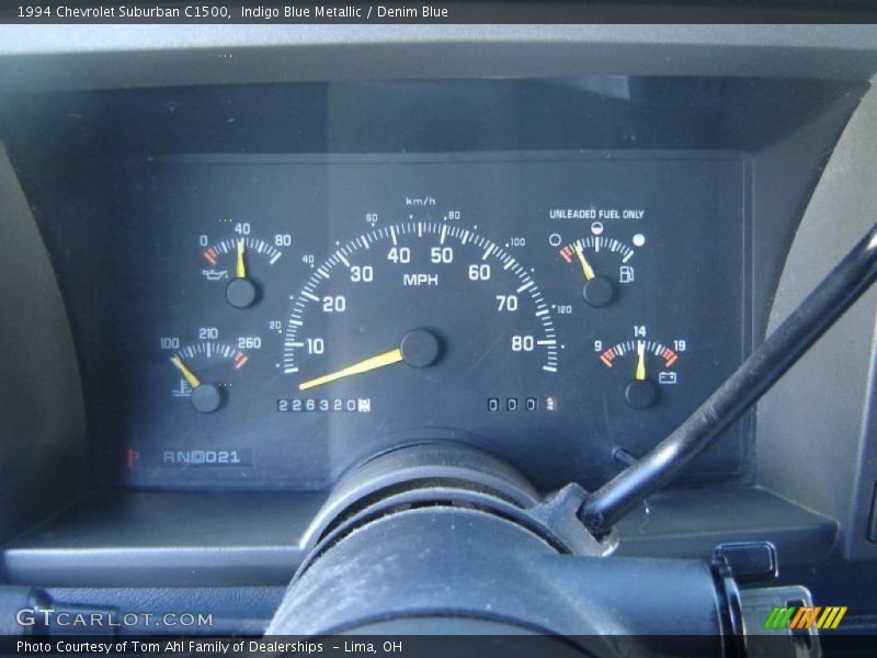 Indigo Blue Metallic / Denim Blue 1994 Chevrolet Suburban C1500