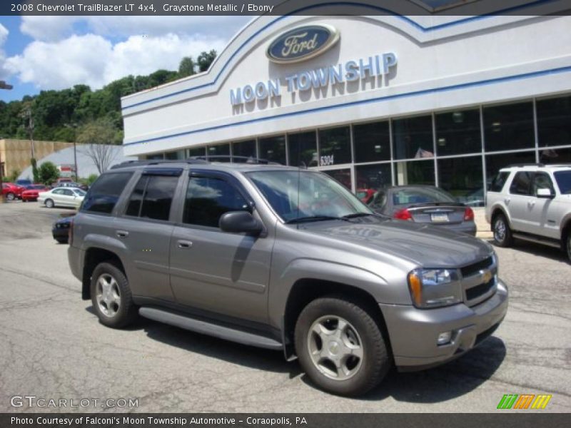 Graystone Metallic / Ebony 2008 Chevrolet TrailBlazer LT 4x4