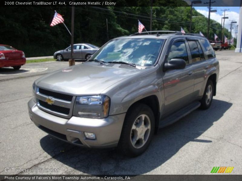 Graystone Metallic / Ebony 2008 Chevrolet TrailBlazer LT 4x4