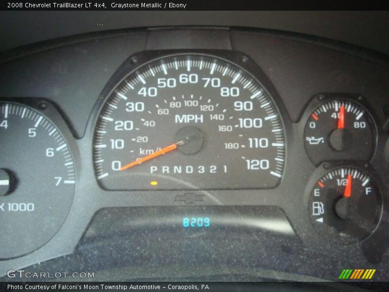 Graystone Metallic / Ebony 2008 Chevrolet TrailBlazer LT 4x4
