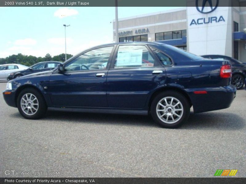 Dark Blue / Light Taupe 2003 Volvo S40 1.9T