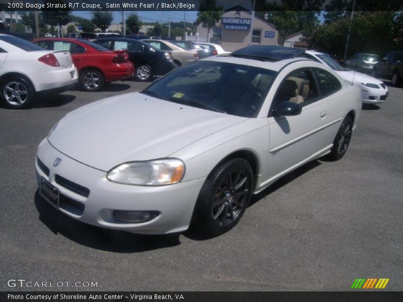Satin White Pearl / Black/Beige 2002 Dodge Stratus R/T Coupe
