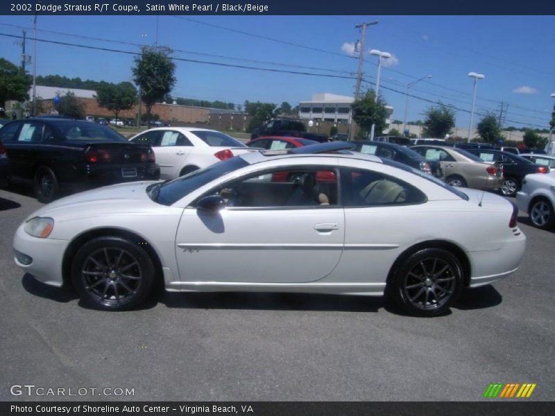 Satin White Pearl / Black/Beige 2002 Dodge Stratus R/T Coupe