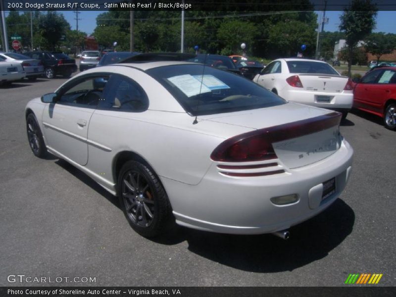 Satin White Pearl / Black/Beige 2002 Dodge Stratus R/T Coupe