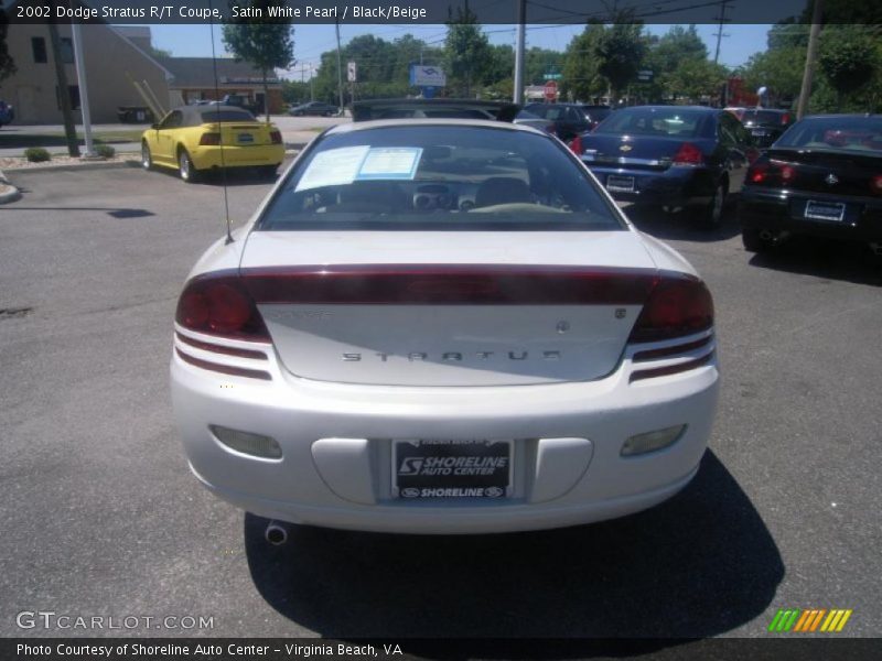 Satin White Pearl / Black/Beige 2002 Dodge Stratus R/T Coupe