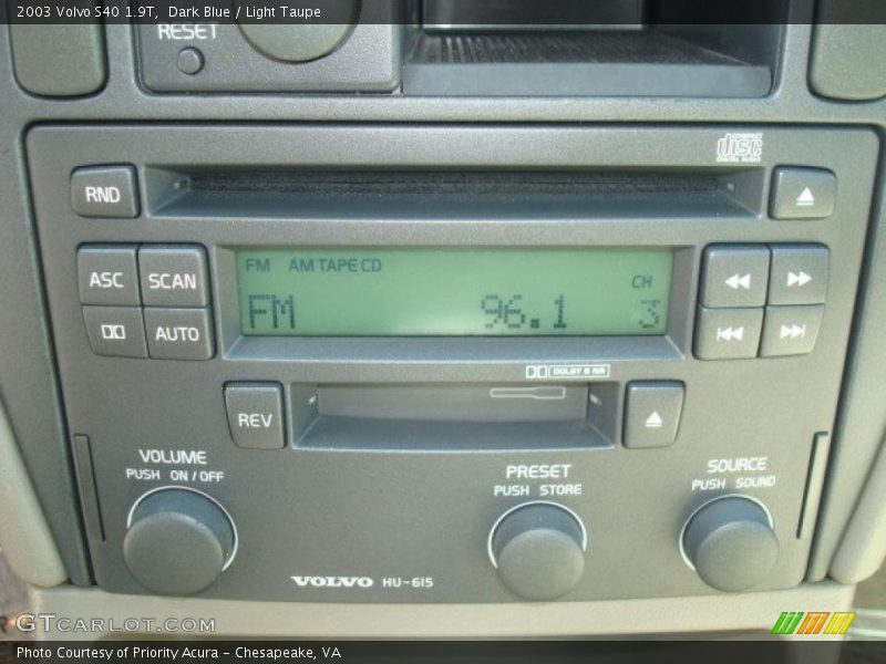 Dark Blue / Light Taupe 2003 Volvo S40 1.9T