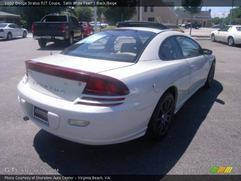 Satin White Pearl / Black/Beige 2002 Dodge Stratus R/T Coupe