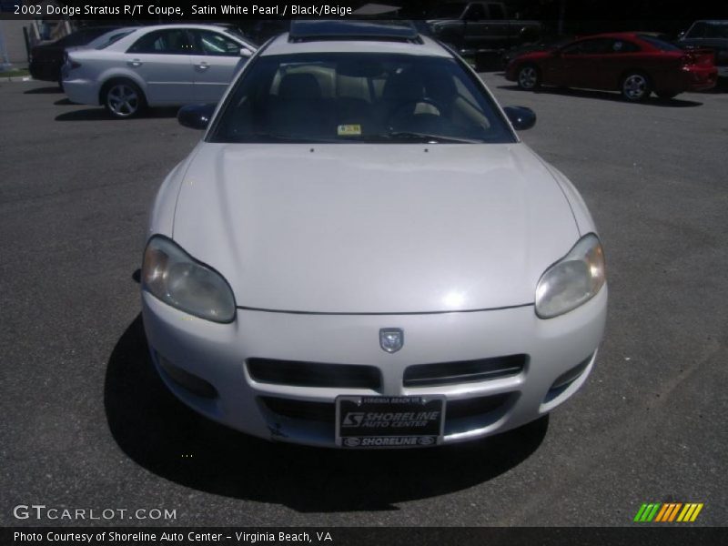 Satin White Pearl / Black/Beige 2002 Dodge Stratus R/T Coupe