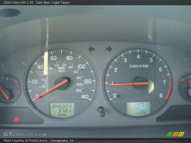 Dark Blue / Light Taupe 2003 Volvo S40 1.9T