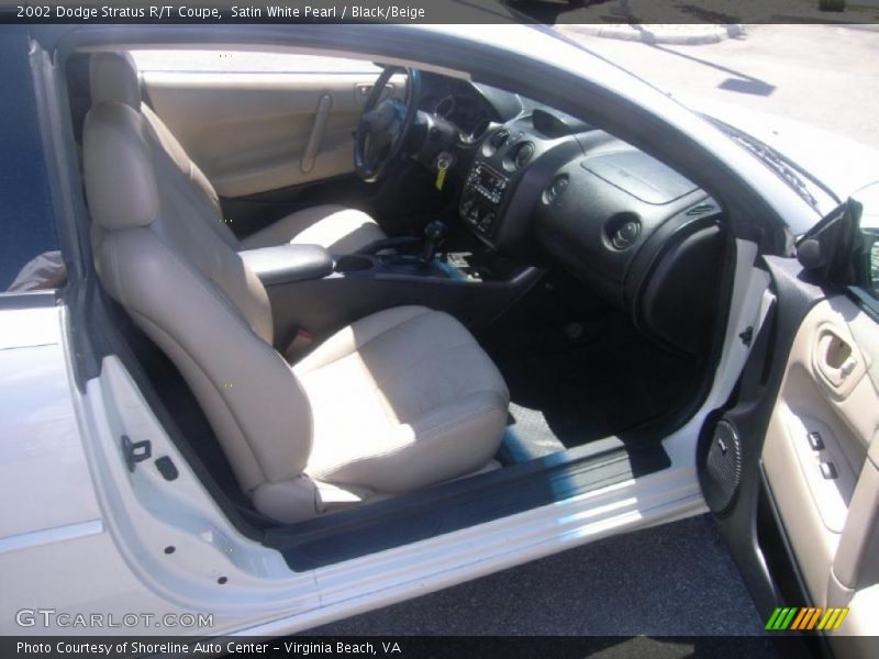 Satin White Pearl / Black/Beige 2002 Dodge Stratus R/T Coupe