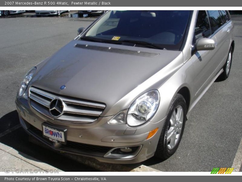 Pewter Metallic / Black 2007 Mercedes-Benz R 500 4Matic