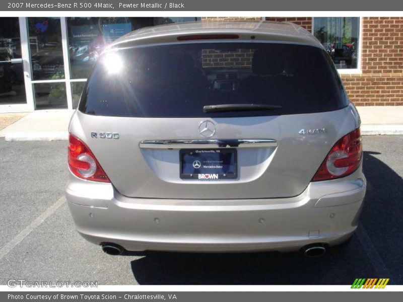 Pewter Metallic / Black 2007 Mercedes-Benz R 500 4Matic