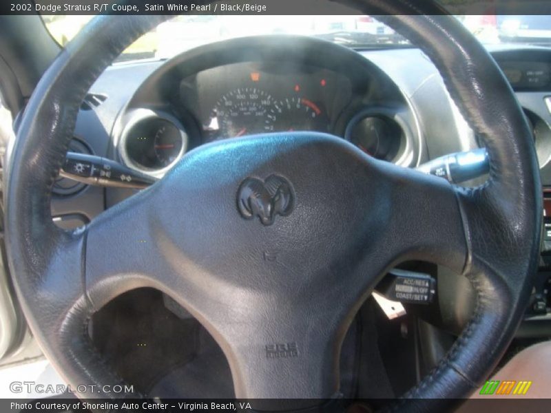 Satin White Pearl / Black/Beige 2002 Dodge Stratus R/T Coupe