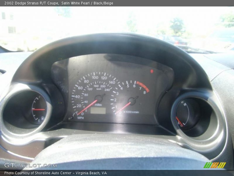Satin White Pearl / Black/Beige 2002 Dodge Stratus R/T Coupe