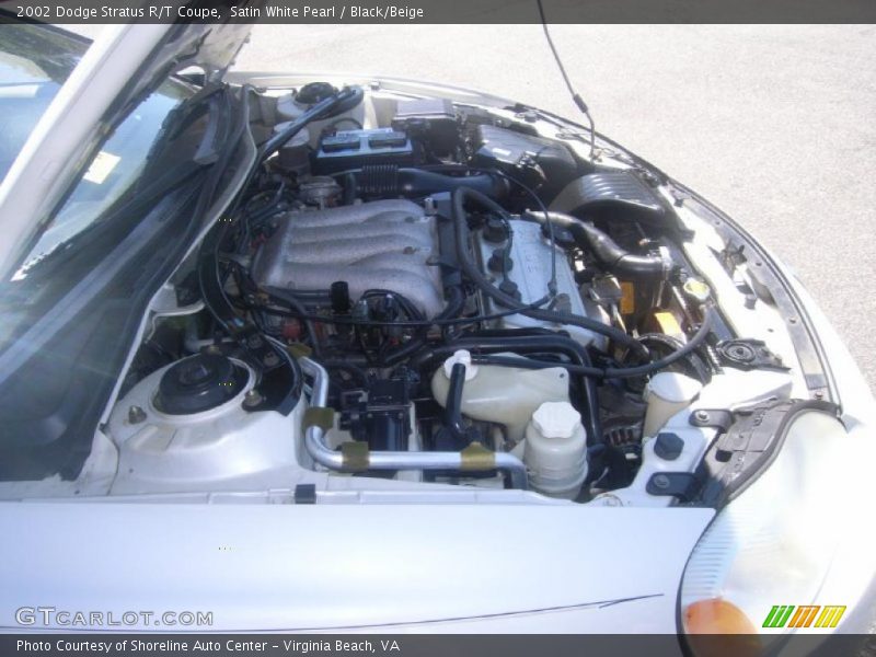 Satin White Pearl / Black/Beige 2002 Dodge Stratus R/T Coupe