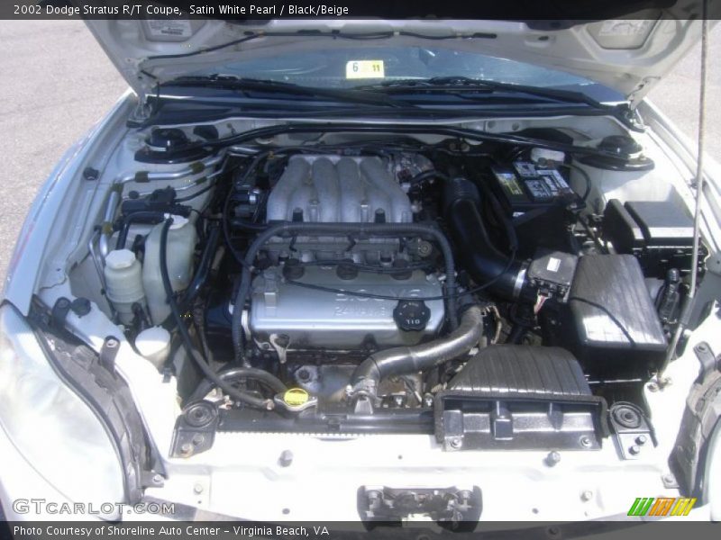 Satin White Pearl / Black/Beige 2002 Dodge Stratus R/T Coupe