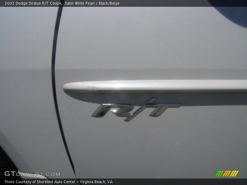 Satin White Pearl / Black/Beige 2002 Dodge Stratus R/T Coupe