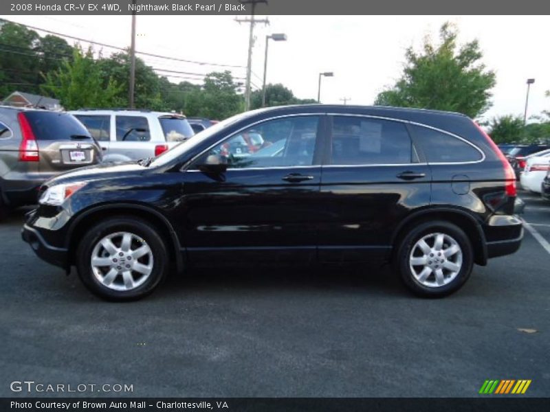 Nighthawk Black Pearl / Black 2008 Honda CR-V EX 4WD