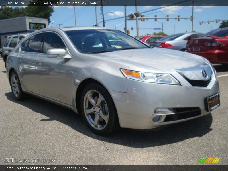 Palladium Metallic / Ebony 2009 Acura TL 3.7 SH-AWD