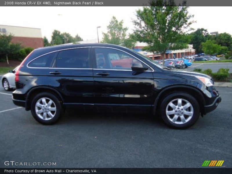 Nighthawk Black Pearl / Black 2008 Honda CR-V EX 4WD
