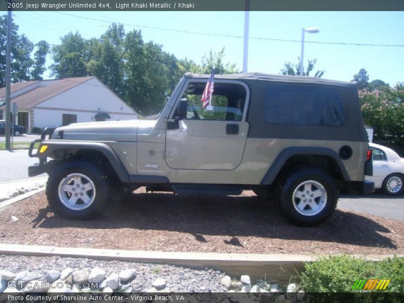 Light Khaki Metallic / Khaki 2005 Jeep Wrangler Unlimited 4x4