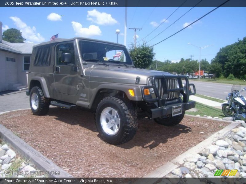 Light Khaki Metallic / Khaki 2005 Jeep Wrangler Unlimited 4x4