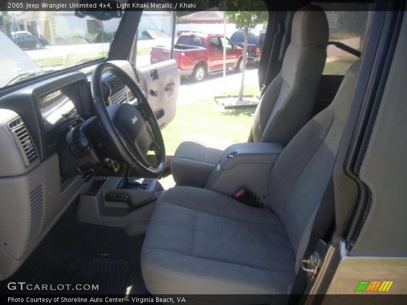 Light Khaki Metallic / Khaki 2005 Jeep Wrangler Unlimited 4x4