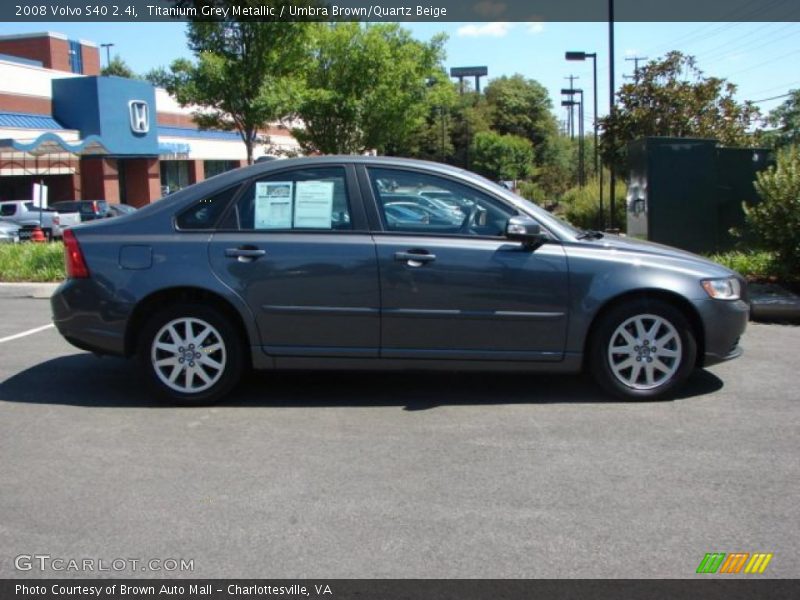 Titanium Grey Metallic / Umbra Brown/Quartz Beige 2008 Volvo S40 2.4i