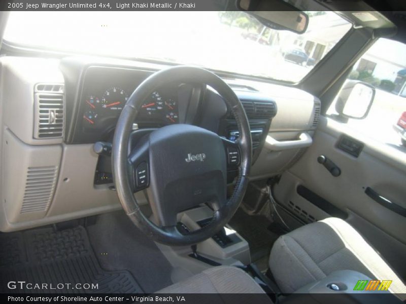 Light Khaki Metallic / Khaki 2005 Jeep Wrangler Unlimited 4x4