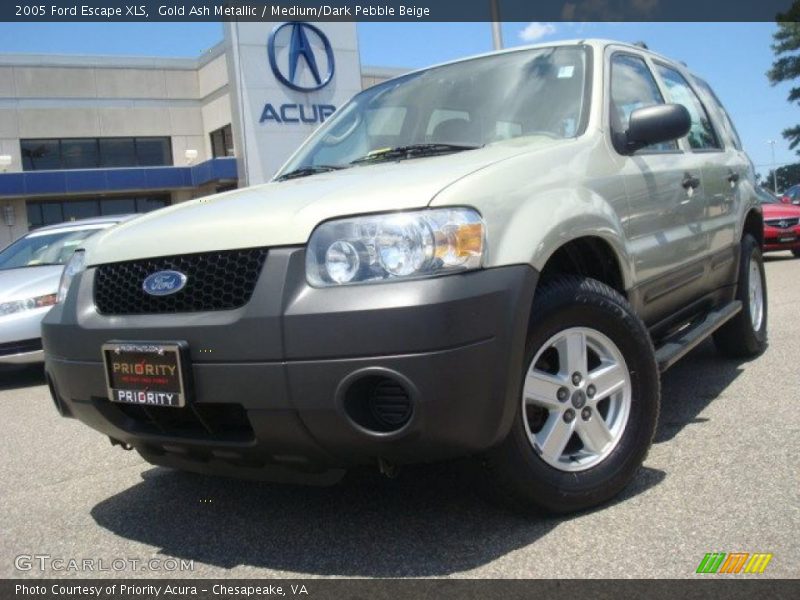 Gold Ash Metallic / Medium/Dark Pebble Beige 2005 Ford Escape XLS