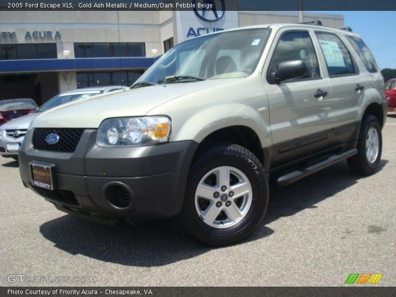 Gold Ash Metallic / Medium/Dark Pebble Beige 2005 Ford Escape XLS