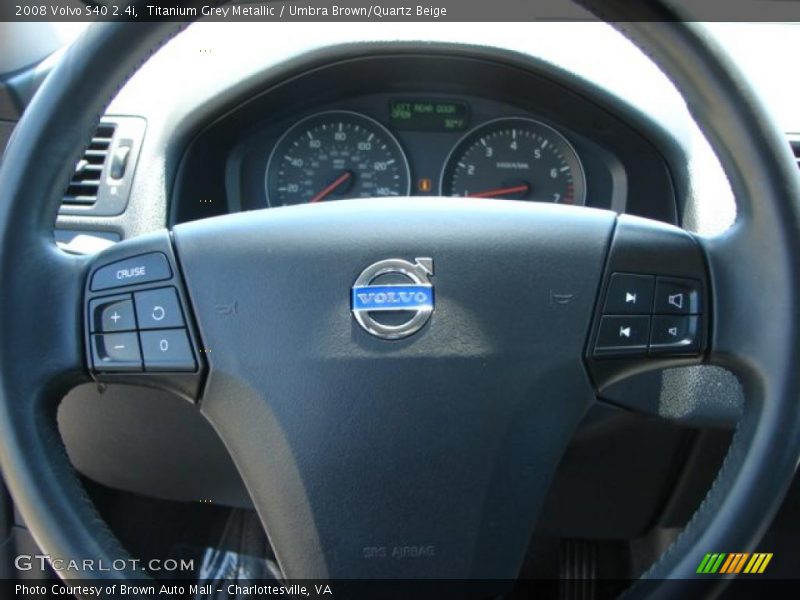 Titanium Grey Metallic / Umbra Brown/Quartz Beige 2008 Volvo S40 2.4i