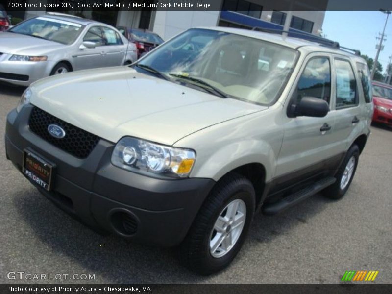 Gold Ash Metallic / Medium/Dark Pebble Beige 2005 Ford Escape XLS