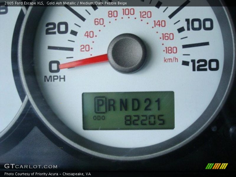 Gold Ash Metallic / Medium/Dark Pebble Beige 2005 Ford Escape XLS