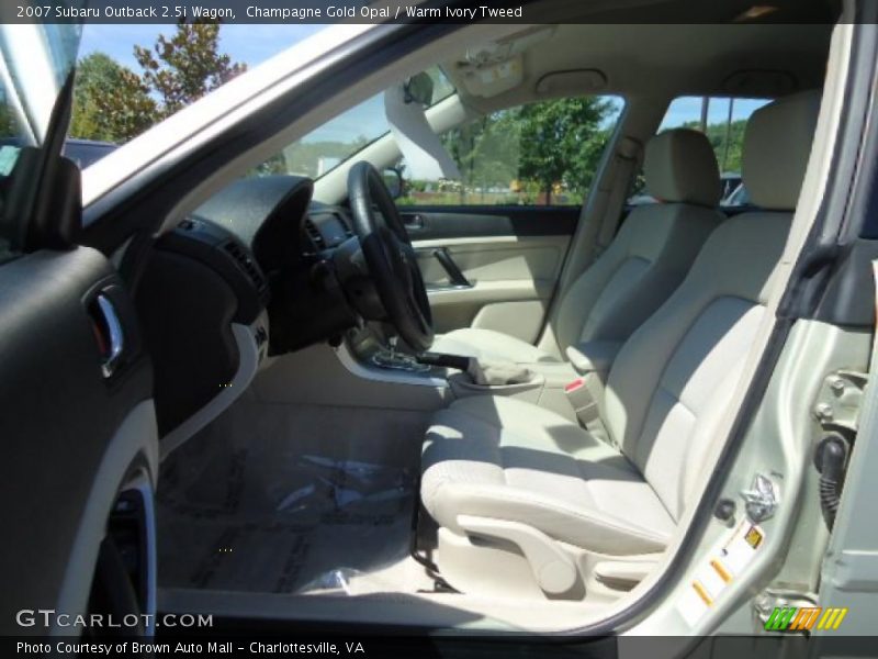 Champagne Gold Opal / Warm Ivory Tweed 2007 Subaru Outback 2.5i Wagon
