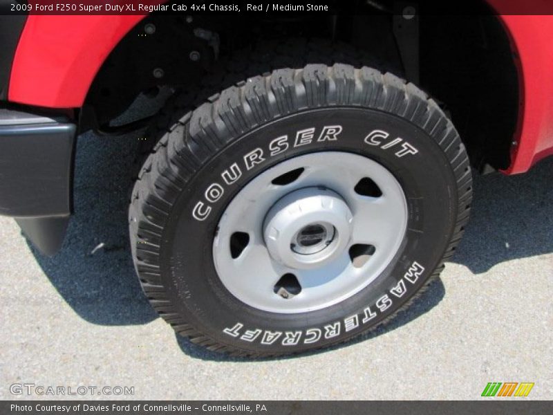 Red / Medium Stone 2009 Ford F250 Super Duty XL Regular Cab 4x4 Chassis