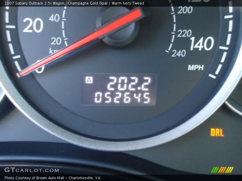 Champagne Gold Opal / Warm Ivory Tweed 2007 Subaru Outback 2.5i Wagon