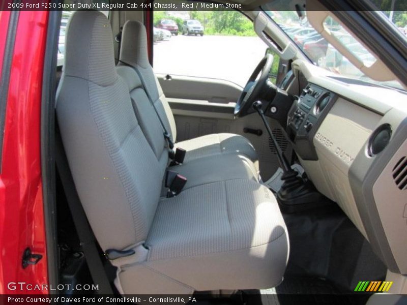 Red / Medium Stone 2009 Ford F250 Super Duty XL Regular Cab 4x4 Chassis