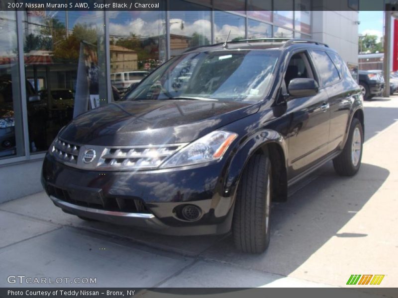 Super Black / Charcoal 2007 Nissan Murano S AWD