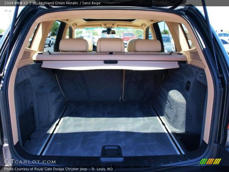 Highland Green Metallic / Sand Beige 2004 BMW X3 3.0i