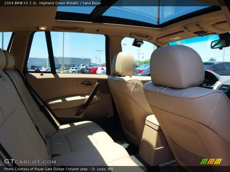 Highland Green Metallic / Sand Beige 2004 BMW X3 3.0i