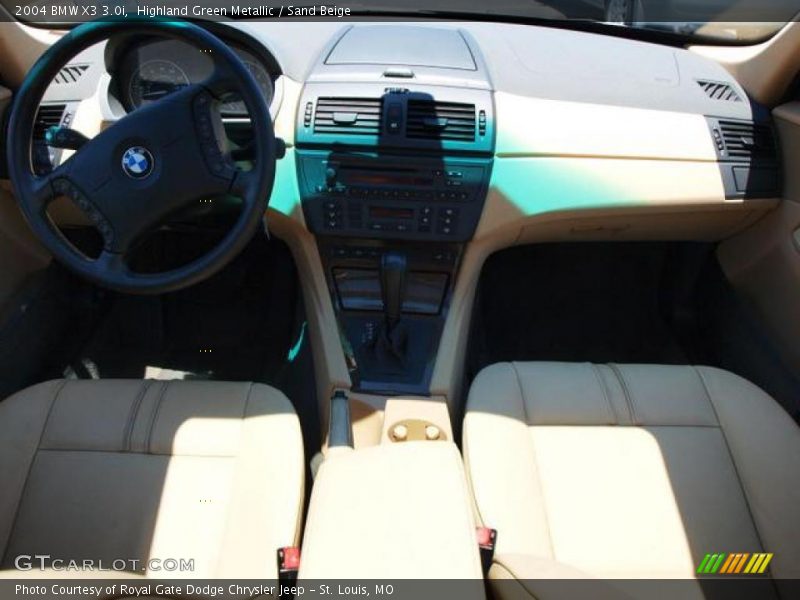 Highland Green Metallic / Sand Beige 2004 BMW X3 3.0i