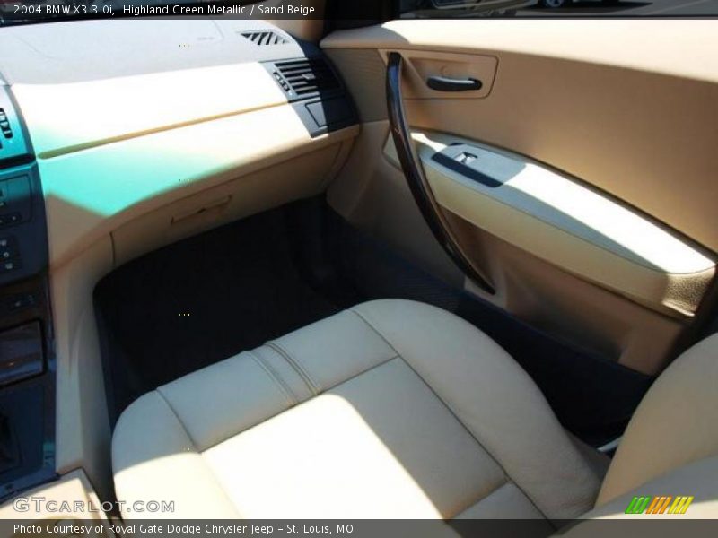 Highland Green Metallic / Sand Beige 2004 BMW X3 3.0i
